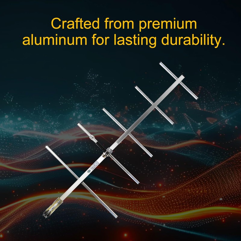 GMRS/UHF Base Station Antenna - 400-470MHz 5-Element Yagi with 9dBi