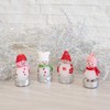 Transpac Snowman Christmas Wax Candles Set of 4 Winter Holiday