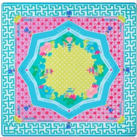Foldable Mahjong Table Mat Thick Cushion Silent Anti Slip Waterproof Surface Portable Design for Home Travel Mahjong GameColor: 2-blue