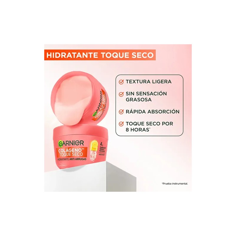 Crema Facial Garnier Colágeno Toque Seco Anti Arrugas 85 G