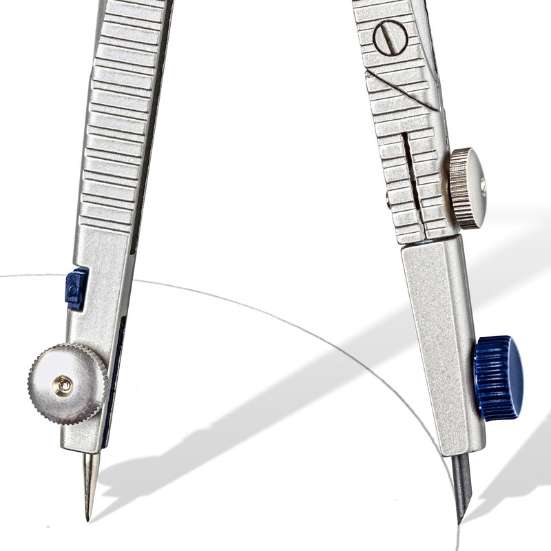 Staedtler 553 01 Compass with Push Button Mechanism and Spindle