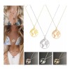 Deluxe Conjunto Collar + Pulsera Brazalete Dije Mapa Mundo Mundi