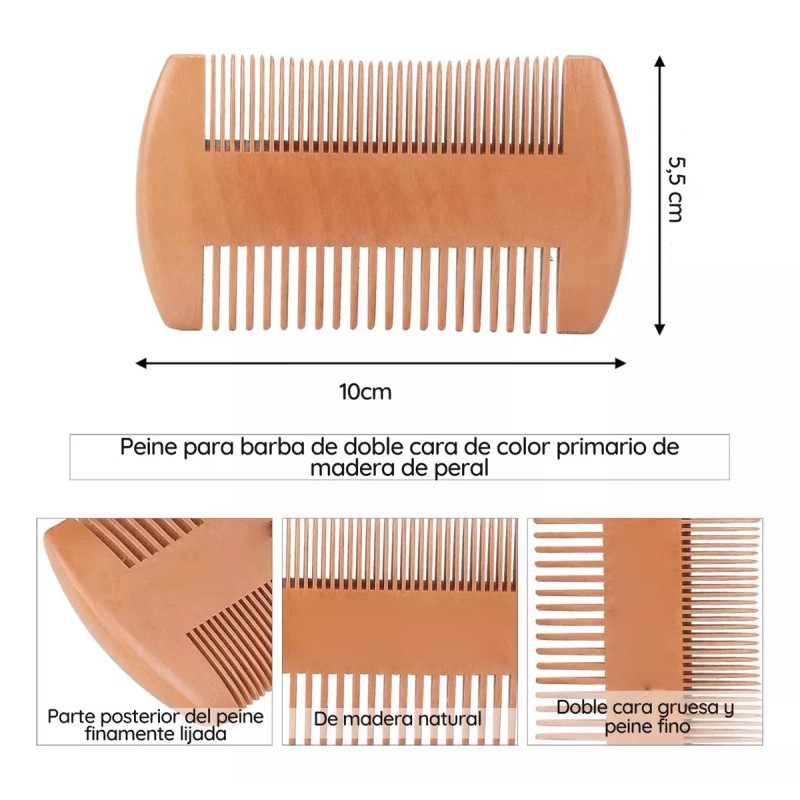 Universo en Linea Kit Aseo Y Cuidado Barba Bigote Navaja