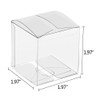 Lucky Monet 25/50/100 Packs Clear Gift Boxes, Clear PET Plastic