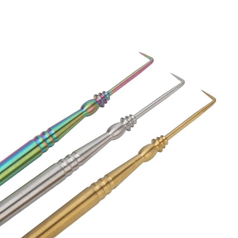 3pcs Stainless Steel Eyelash Lift Brushes Double Ended Lash Separator