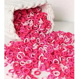 Lavema Girls 100 Pieces (Pink) Cute Elastic Hair Bands