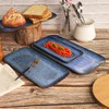 jinsongdafa Ceramic Dinner Plates Dish Set,Set of 4, for Lunch