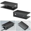 Ranbo 2 Pcs Frameless Glass Clamp Brackets for Shelf and