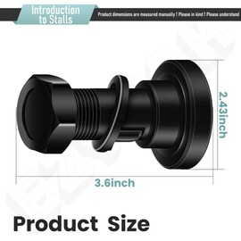 2 Pack Rotary Cutter Blade Bolt Kit 63607 Compatible with Bush Hog, with Nuts and Lock Washers, Replaces: 802-263C, 802-277C, 7919, 252BH, 20322