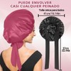 Meajax 2 Piezas Gorro de Pelo Rizado de Satén,Gorro de