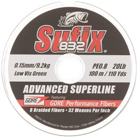 Sufix 832 Advanced Superline 250 – Green, 0.480 Size mm