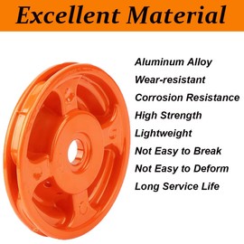 Aluminum Mower 4-Trimmer Line Head, Universal Replacement Strimmer Heads String Trimmer Attachment