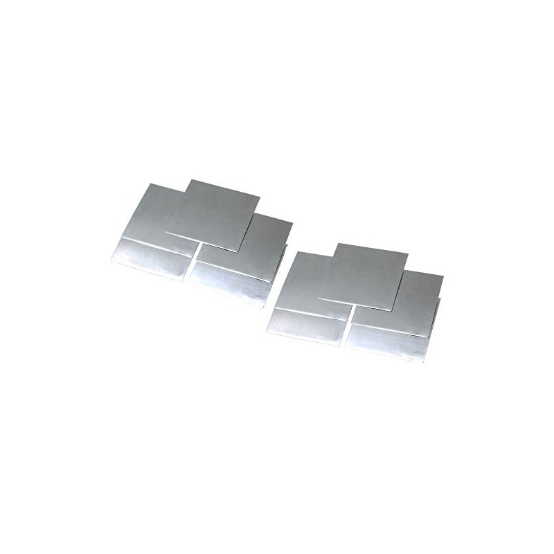 10Pcs High Purity 99.9% Pure Zinc Zn Sheet Plate for