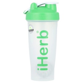 iHerb Blender Bottle with Blender Ball, Green, 28 oz