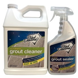Black Diamond Stoneworks Ultimate Grout Sealer: Stain Sealant Protector for Tile, Marble, Floors, Showers and Countertops.
