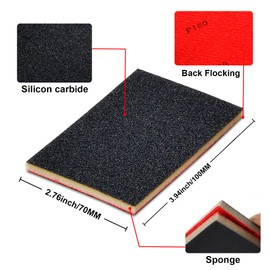 MAXMAN 20PCS Sanding Sponge Set, 400 Grit Soft Foam Hand Sander Block, 3x4 Inch Wet Dry Sandpaper, Ultra Fine Sandpaper Sponge, Reusable Sanding Pads for Metal Wood Furniture Models Drywall Polishing