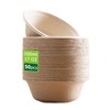 Fayear 50-Pack Disposable Paper Bowls, Biodegradable and Compostable, Eco-Friendly Disposable