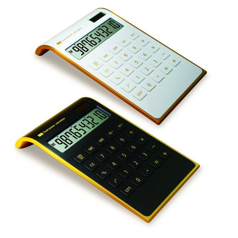 yescool Calculator, Slim Elegant Design, Office/Home Electronics, Dual Powered Desktop