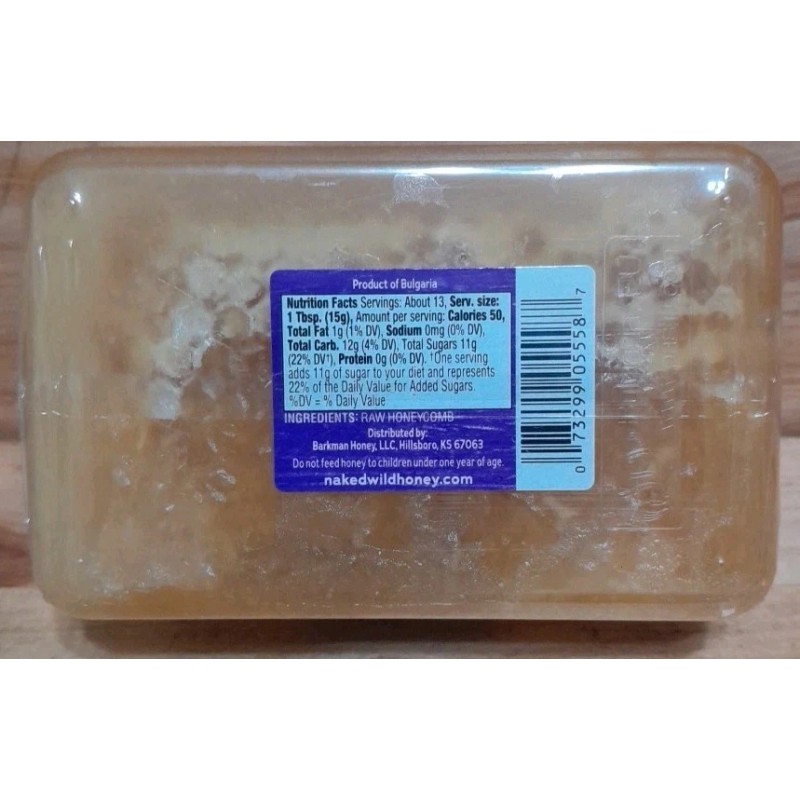 NAKED WILD 3CT: NAKED Wild Honey Comb product of Bulgaria