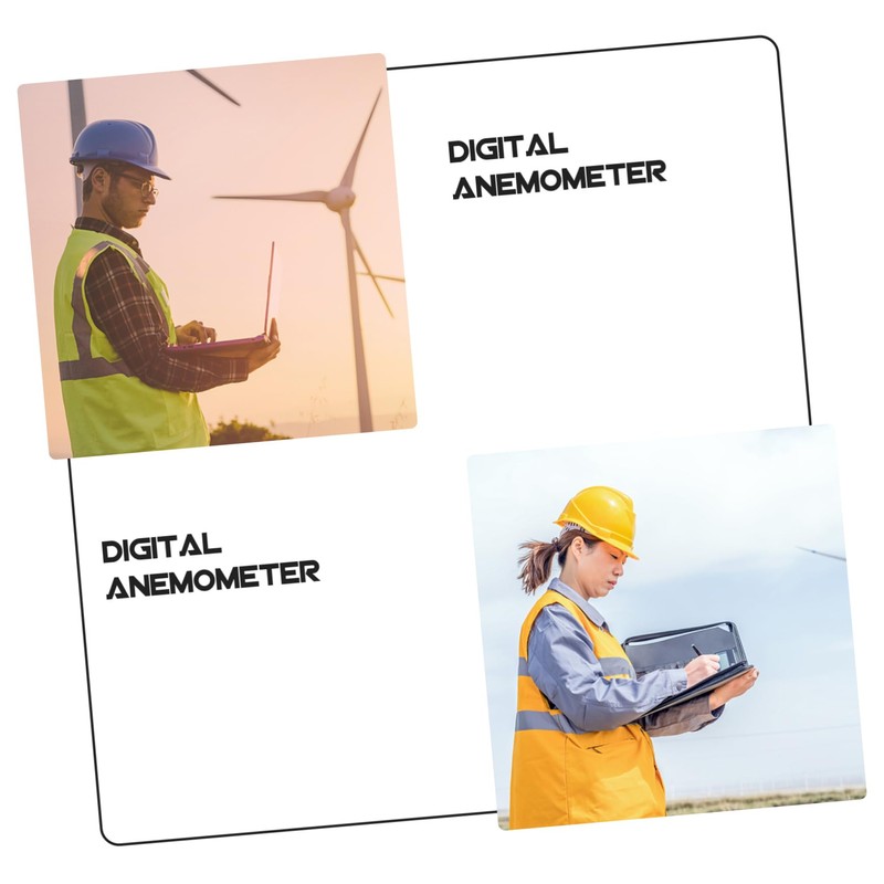 NOLITOY 1 PC Handheld Digital Anemometer for Wind Measurement Flow