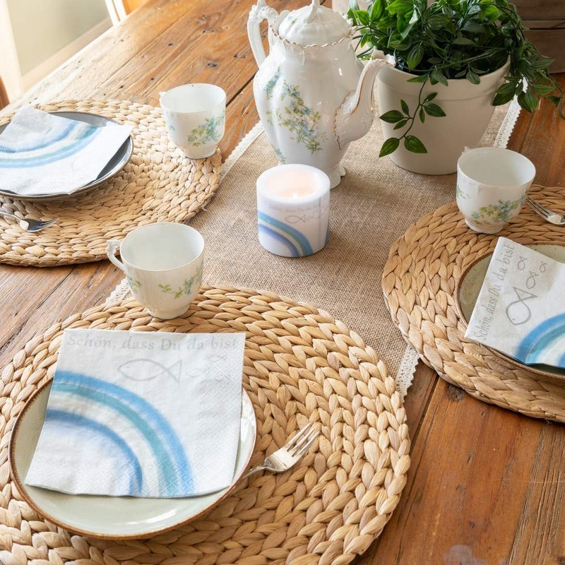 20 Napkins Schön dass du da bist mit Fische und