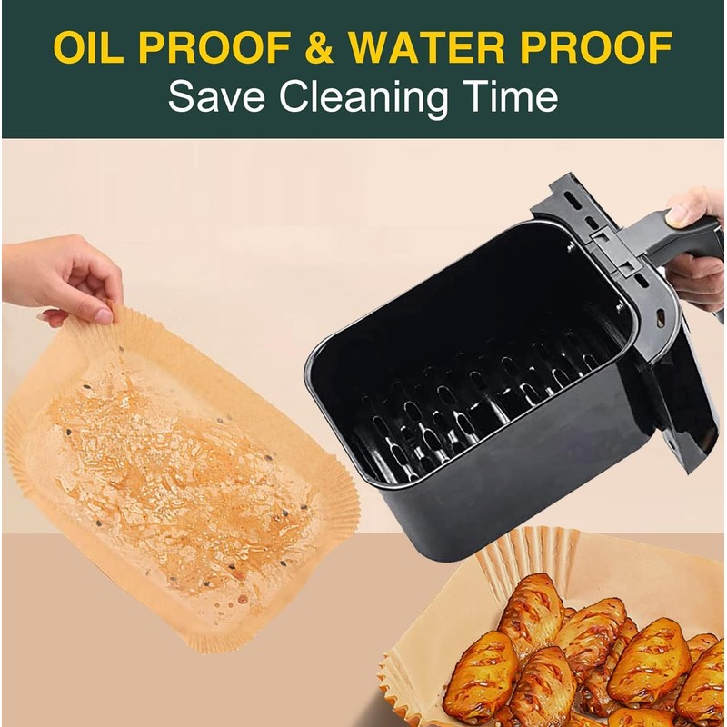 Air Fryer Disposable Paper Liners for Ninja Dual Airfryer Accessories,