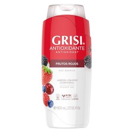 Grisi Shower Gel Frutos Rojos | Jabón líquido Corporal, fórmula antioxidante, 450 ml