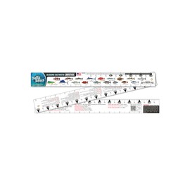 Salty Bones Alabama Saltwater Lawstick - 36" Folding Fishing Ruler - Made in The USA - Newest Version
