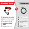 Synthetic Winch Rope Kit - 1/4'' x 50' with 10,000
