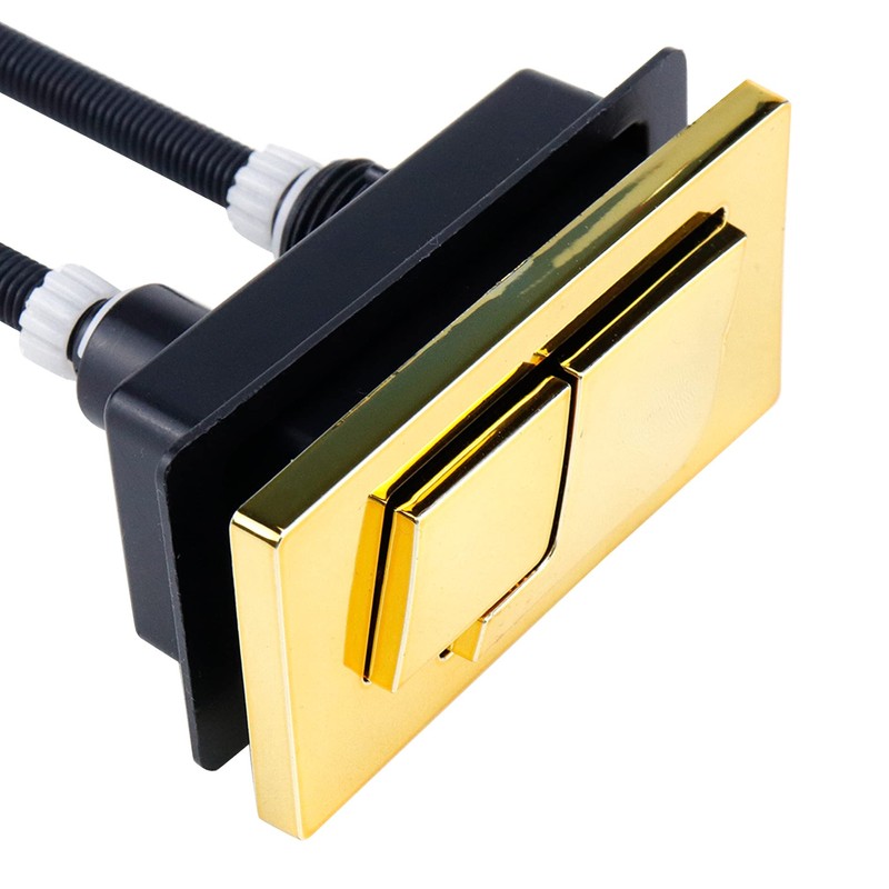 WDONAY 2PCS Rectangle Toilet Tank Buttons Dual Push Flush Replacement,