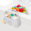 Piashow Bath Toy Storage, 2 Compartments Bath Toy Hanging Organiser