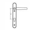 UPVC Door Handle Set 1 Set 210mm Handles Replacement Set