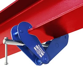 TOUGHER Beam Clamp, 4400lbs/2ton Capacity I Beam Lifting Clamp 3Inch-9Inch Opening Flange Width Range Beam Clamp for Lifting Rigging