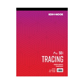 Koh-I-Noor 9" x 12" Tracing Tape-Bound Paper Pad, 25 lb. / 40 GSM, 50 White Sheets/Pad, 1 Each (321501014)