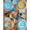 Le Cadeaux Luxury Melamine Cereal Serving Bowls, Set of 4,Sicily