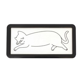 Sellos Midori DESIGNPHIL 35504006 Sello de goma con patrón de gato a medias