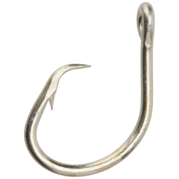 Mustad Classic 2 Extra Strong in Line Point Duratin Circle Fishing Hook | Strong for Heavy Tuna | Fewer Deep Hooks For Catch and Release, [Size 16/0,Pack 2]