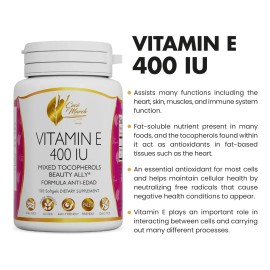 Coco March Vitamina E 400 Ui Natural Cpsulas Blandas                                                                                                  