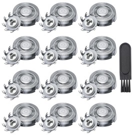 12 PCS Shaver Replacement Heads Compatible With Pitbull Skull, Shaver Replacement Blades for Pitbull Gold Pro & Platinum Pro