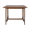 Casual Home Solid Wood Flip-Top Folding Console to Dining Convertible