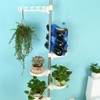 Baoyouni 5-Tier Tension Rod Plant Holder Pole, Flower Display Stand
