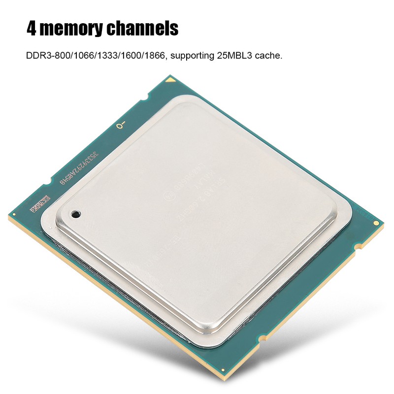For intel for Xeon E5-2660V2 2.2GHz 10 Core 20 Threads