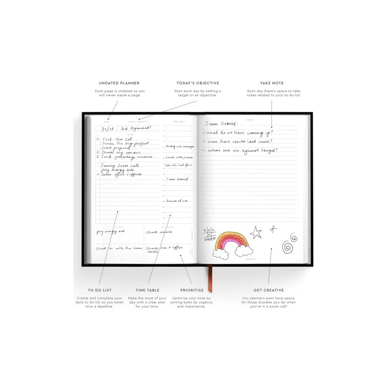 Cath Kidston A5 Wild Ones Daily Planner - Undated Diary