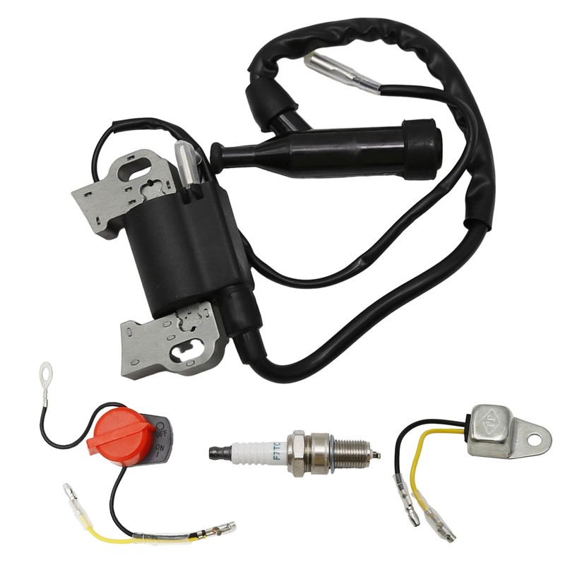 Aynaxcol 30500-ZE2-023 GX390 Ignition Coil with Spark Plug and ON/Off