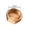 Brass Pipe Cap Lid 3/4" Female Brass Pipe Cap NPT
