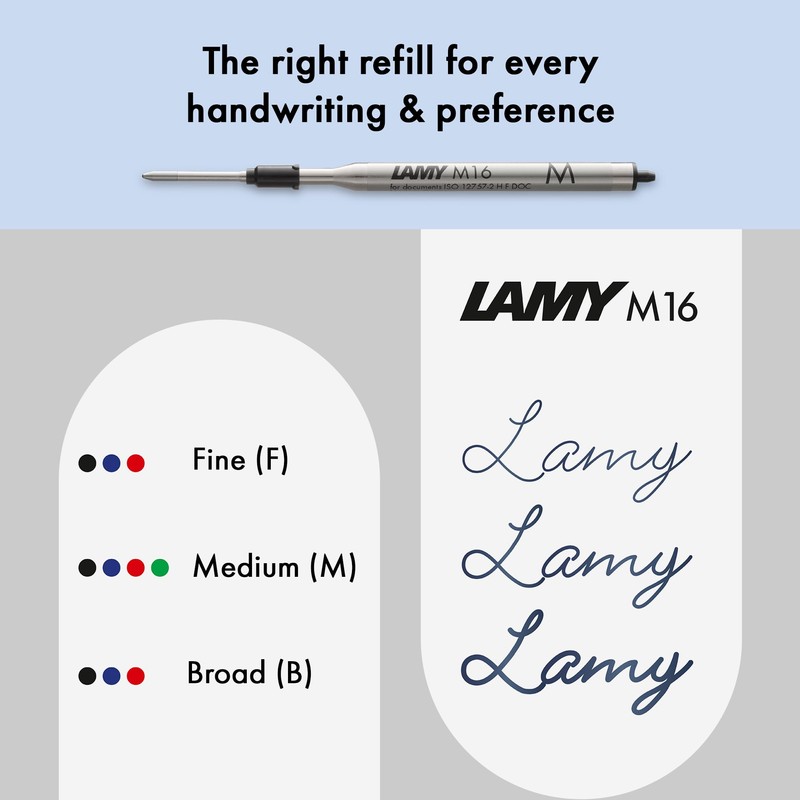 Lamy studio brushed - ballpoint pen in elegant stainless steel