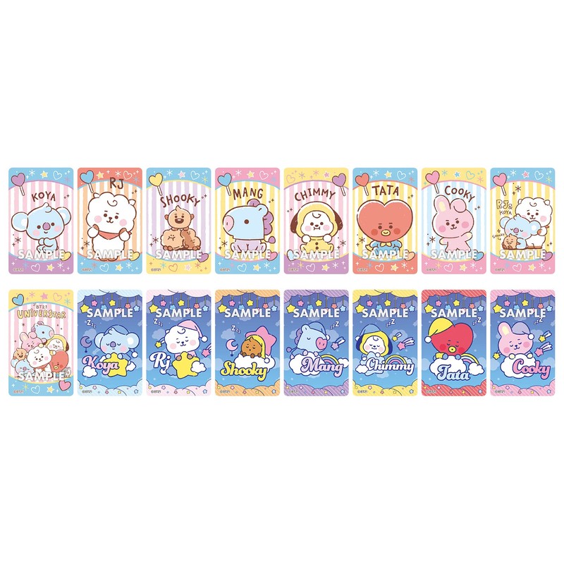 BT21 Deco Stickers with Gum, Pack of 20, Candy Toy,