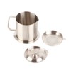 Grease Container 304 Stainless Steel Dustproof Large Capacity Fine Strainer