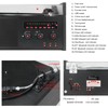 LUXSWAY Vinyl Record Player, Turntable with Bluetooth Input & Output,