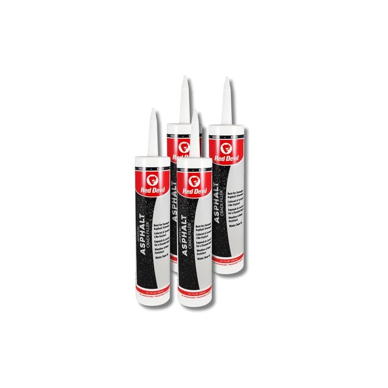 Red Devil 0637 Asphalt Crack Filler Sealant – Black Acrylic